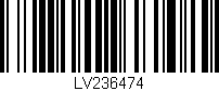 Código de barras (EAN, GTIN, SKU, ISBN): 'LV236474'