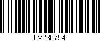 Código de barras (EAN, GTIN, SKU, ISBN): 'LV236754'