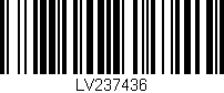 Código de barras (EAN, GTIN, SKU, ISBN): 'LV237436'