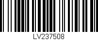Código de barras (EAN, GTIN, SKU, ISBN): 'LV237508'