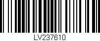 Código de barras (EAN, GTIN, SKU, ISBN): 'LV237610'