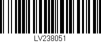 Código de barras (EAN, GTIN, SKU, ISBN): 'LV238051'