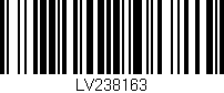 Código de barras (EAN, GTIN, SKU, ISBN): 'LV238163'