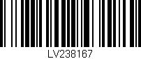 Código de barras (EAN, GTIN, SKU, ISBN): 'LV238167'