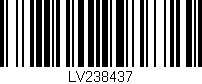 Código de barras (EAN, GTIN, SKU, ISBN): 'LV238437'