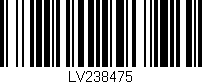 Código de barras (EAN, GTIN, SKU, ISBN): 'LV238475'