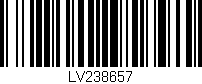 Código de barras (EAN, GTIN, SKU, ISBN): 'LV238657'