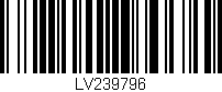 Código de barras (EAN, GTIN, SKU, ISBN): 'LV239796'