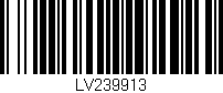 Código de barras (EAN, GTIN, SKU, ISBN): 'LV239913'