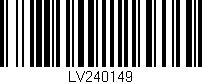 Código de barras (EAN, GTIN, SKU, ISBN): 'LV240149'