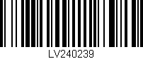Código de barras (EAN, GTIN, SKU, ISBN): 'LV240239'