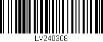 Código de barras (EAN, GTIN, SKU, ISBN): 'LV240308'