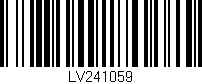Código de barras (EAN, GTIN, SKU, ISBN): 'LV241059'
