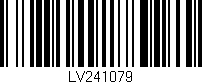 Código de barras (EAN, GTIN, SKU, ISBN): 'LV241079'
