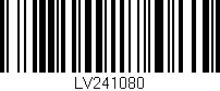 Código de barras (EAN, GTIN, SKU, ISBN): 'LV241080'