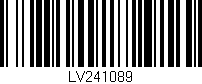Código de barras (EAN, GTIN, SKU, ISBN): 'LV241089'