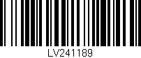 Código de barras (EAN, GTIN, SKU, ISBN): 'LV241189'