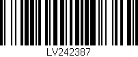 Código de barras (EAN, GTIN, SKU, ISBN): 'LV242387'