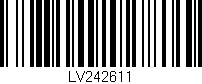 Código de barras (EAN, GTIN, SKU, ISBN): 'LV242611'