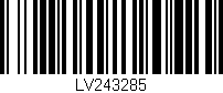 Código de barras (EAN, GTIN, SKU, ISBN): 'LV243285'