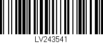 Código de barras (EAN, GTIN, SKU, ISBN): 'LV243541'