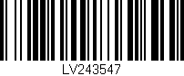 Código de barras (EAN, GTIN, SKU, ISBN): 'LV243547'