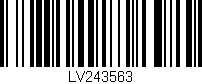 Código de barras (EAN, GTIN, SKU, ISBN): 'LV243563'