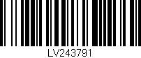 Código de barras (EAN, GTIN, SKU, ISBN): 'LV243791'