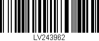 Código de barras (EAN, GTIN, SKU, ISBN): 'LV243962'