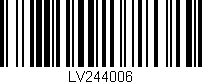 Código de barras (EAN, GTIN, SKU, ISBN): 'LV244006'
