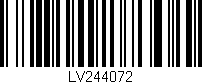 Código de barras (EAN, GTIN, SKU, ISBN): 'LV244072'