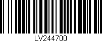 Código de barras (EAN, GTIN, SKU, ISBN): 'LV244700'