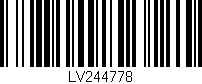 Código de barras (EAN, GTIN, SKU, ISBN): 'LV244778'