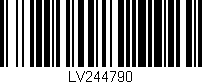Código de barras (EAN, GTIN, SKU, ISBN): 'LV244790'