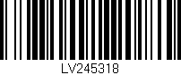 Código de barras (EAN, GTIN, SKU, ISBN): 'LV245318'