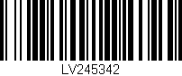 Código de barras (EAN, GTIN, SKU, ISBN): 'LV245342'
