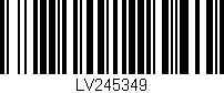 Código de barras (EAN, GTIN, SKU, ISBN): 'LV245349'