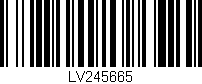 Código de barras (EAN, GTIN, SKU, ISBN): 'LV245665'