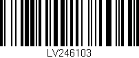Código de barras (EAN, GTIN, SKU, ISBN): 'LV246103'