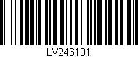 Código de barras (EAN, GTIN, SKU, ISBN): 'LV246181'