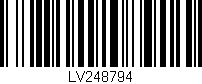 Código de barras (EAN, GTIN, SKU, ISBN): 'LV248794'