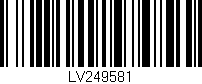 Código de barras (EAN, GTIN, SKU, ISBN): 'LV249581'