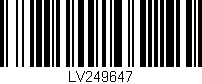 Código de barras (EAN, GTIN, SKU, ISBN): 'LV249647'