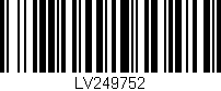 Código de barras (EAN, GTIN, SKU, ISBN): 'LV249752'