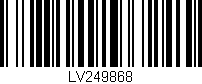 Código de barras (EAN, GTIN, SKU, ISBN): 'LV249868'