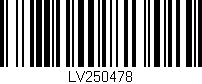 Código de barras (EAN, GTIN, SKU, ISBN): 'LV250478'
