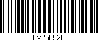 Código de barras (EAN, GTIN, SKU, ISBN): 'LV250520'