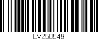 Código de barras (EAN, GTIN, SKU, ISBN): 'LV250549'