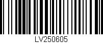 Código de barras (EAN, GTIN, SKU, ISBN): 'LV250605'