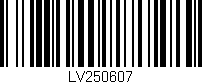Código de barras (EAN, GTIN, SKU, ISBN): 'LV250607'